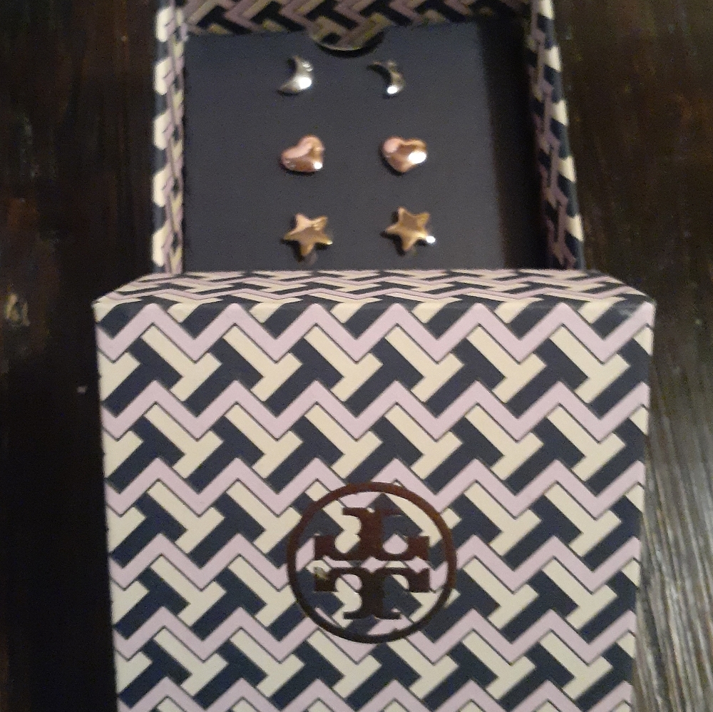 Tory Burch- Celestial Stud Earring Set, Brand New
